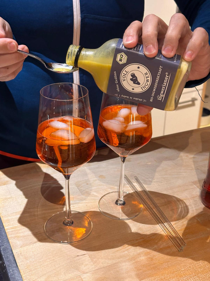 Aperol-Ingwer: Wenn der Ingwerianer auch (mal) Alkohol trinkt